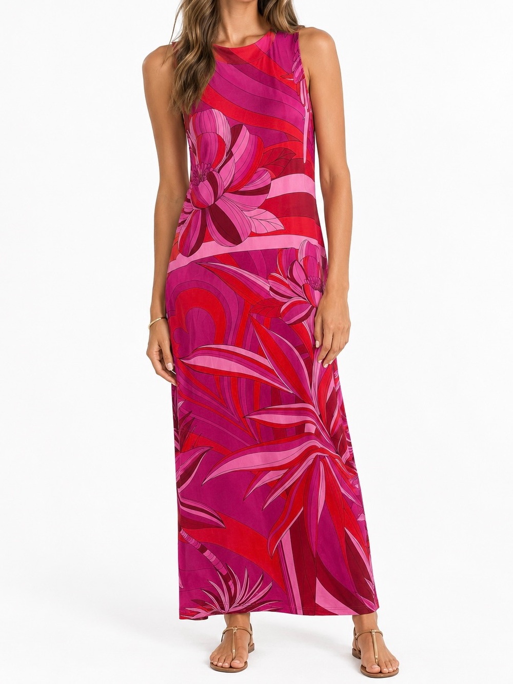 FARM Rio Sleeveless Floral Maxi Dress